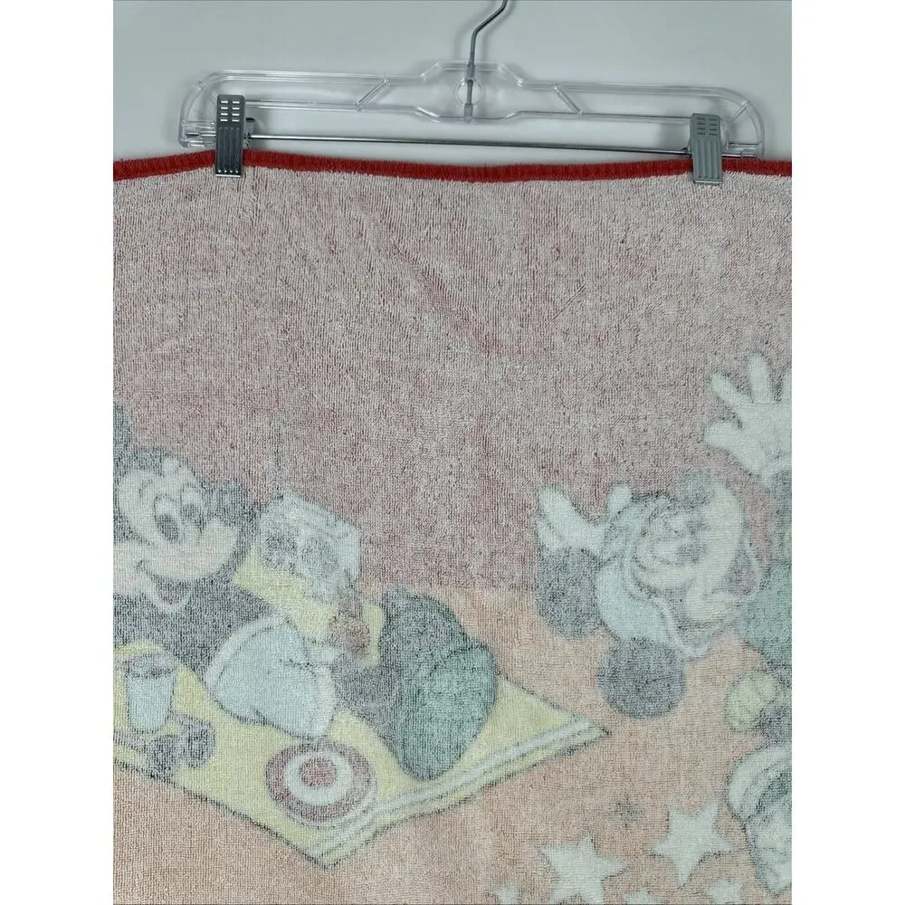 Vintage Disney Mickey Mouse Surfing 100 Cotton Beach Towel